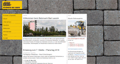Desktop Screenshot of betonwerk-bbl.de