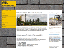 Tablet Screenshot of betonwerk-bbl.de